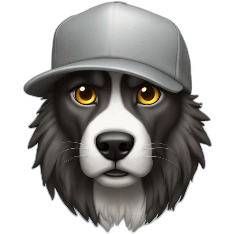 lobo con gorra emoji