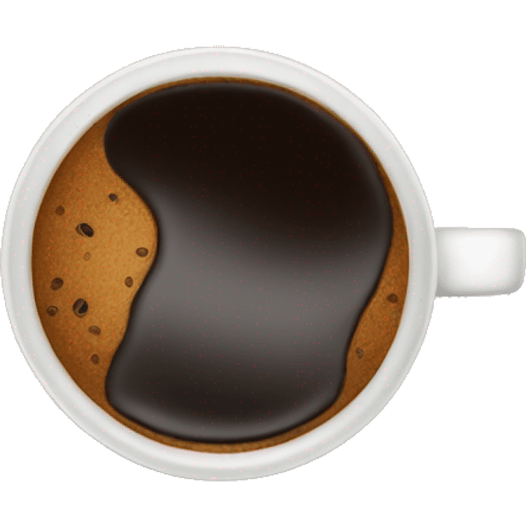 black coffee top view emoji