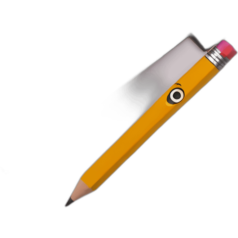 Pencil next to notebook emoji