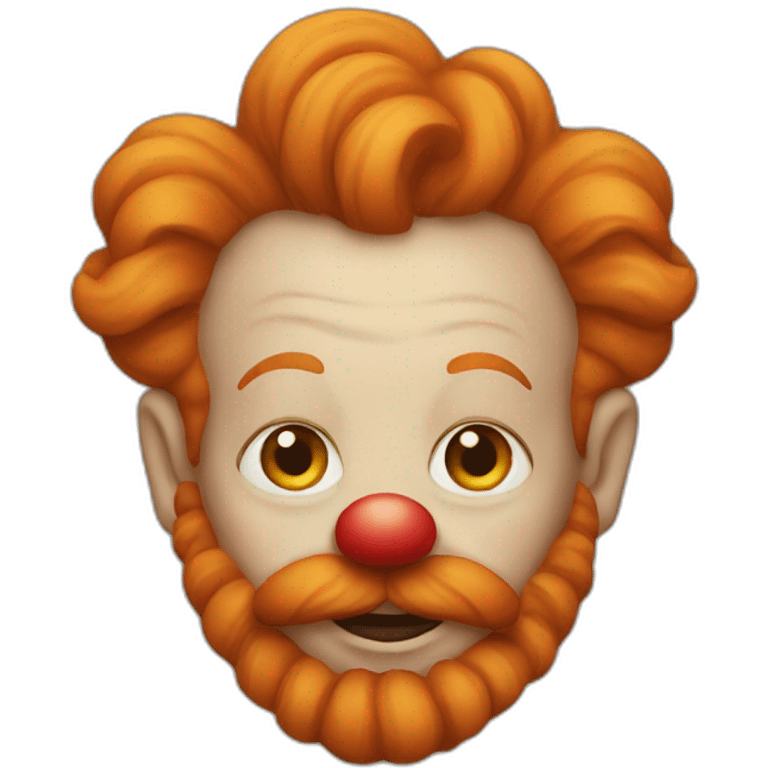 ginger clown emoji