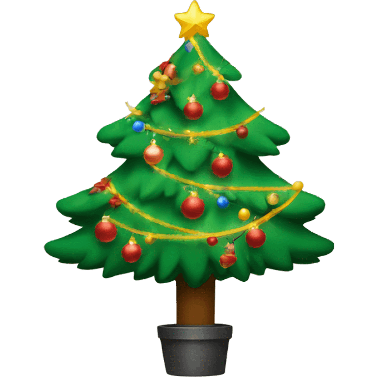 Christmas tree  with gifs and  ྀིྀི￼ emoji