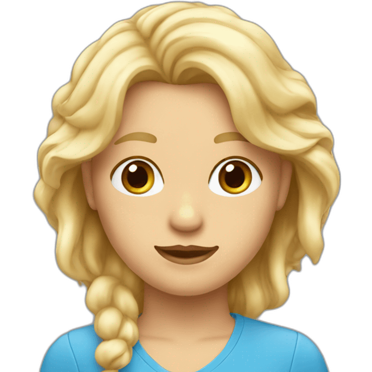 un anglais pâle avec des cheveux blond et des yeux bleu emoji