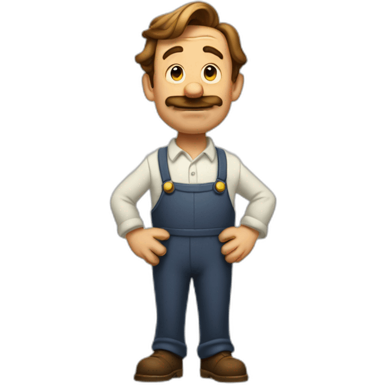 Walt Disney shrugging man emoji