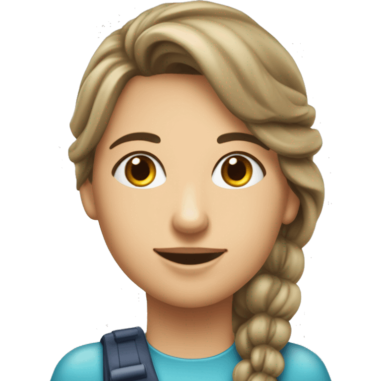 Jeune dame qui parcours les kisosques pour rammaser le plus de cadeaux des compagnie pharmaceutiques emoji