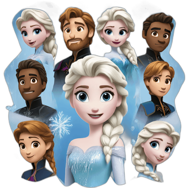 Frozen movie emoji