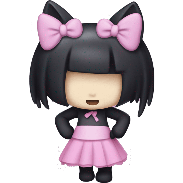 Kuromi character from hello kitty emoji