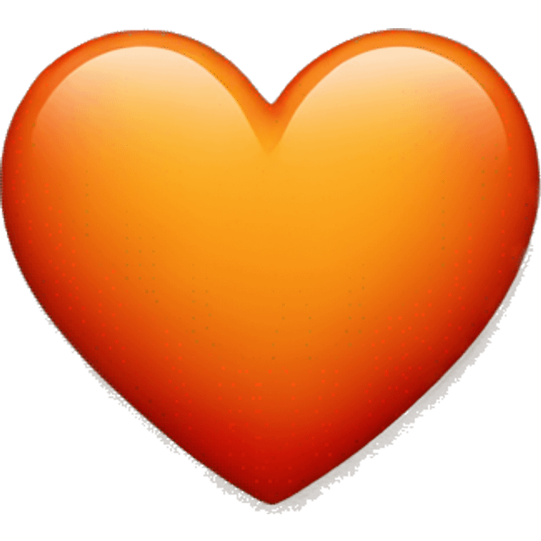 An orange heart + a red heart emoji