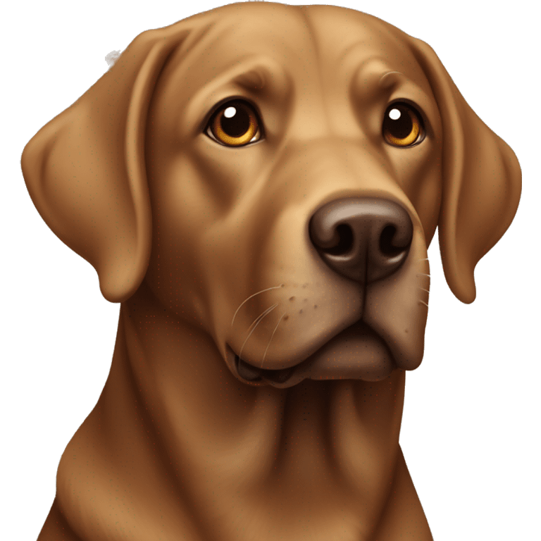 brown labrador emoji