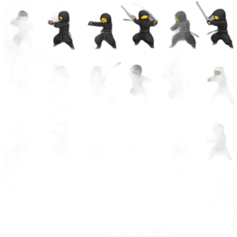 Ninja fight  emoji