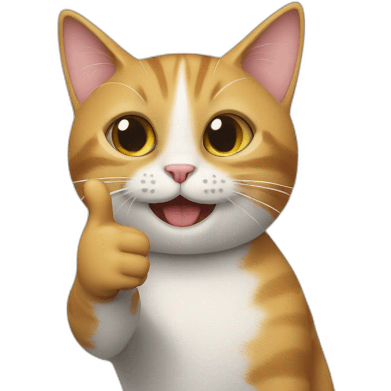 cat thumbs up emoji