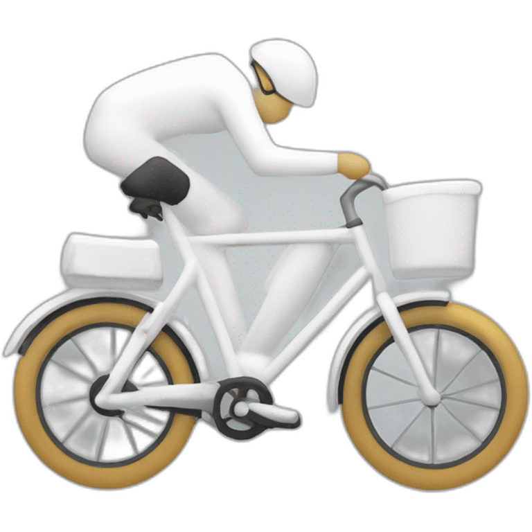 Vélo route blanc emoji