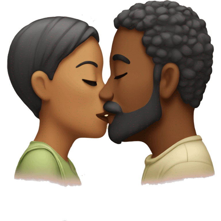 two people kissing emoji