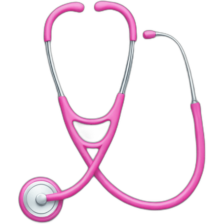 Pink stethoscope emoji