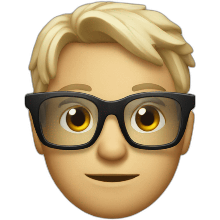 drumm with glases emoji