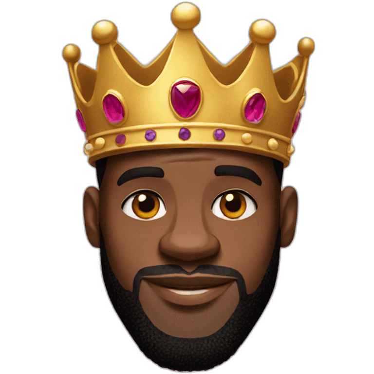 Lebron James with a crown emoji