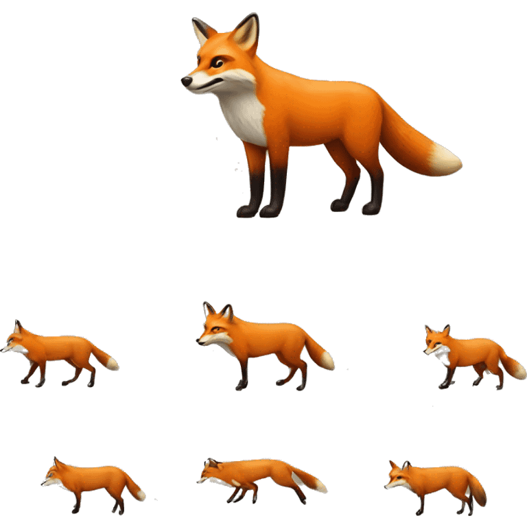 red fox on bull market emoji