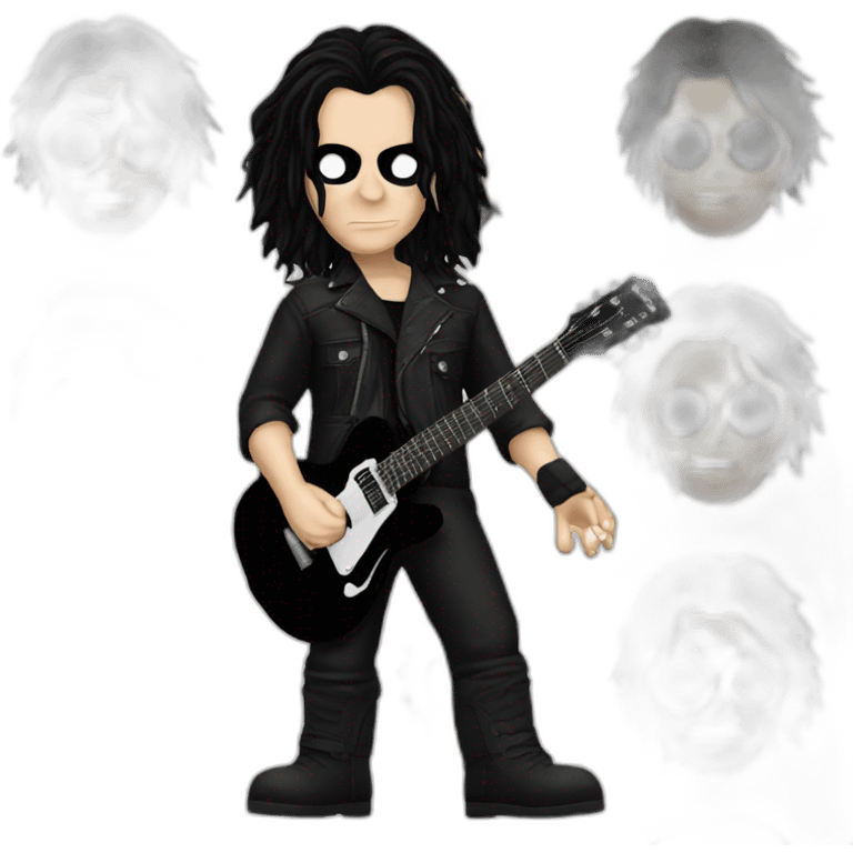 Eric draven with black guitar emoji