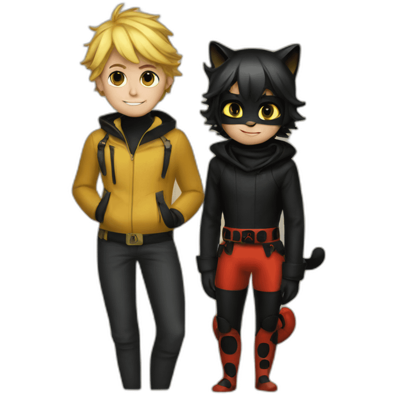 ladybug and chat noir emoji