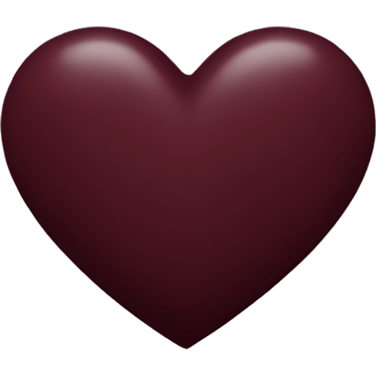 dark maroon heart emoji