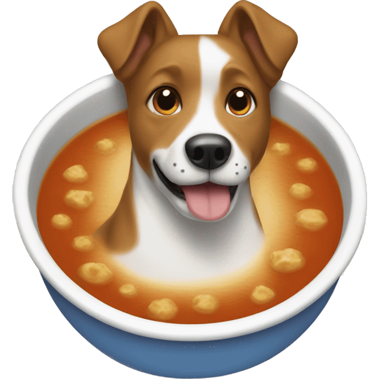 Dog in soup emoji