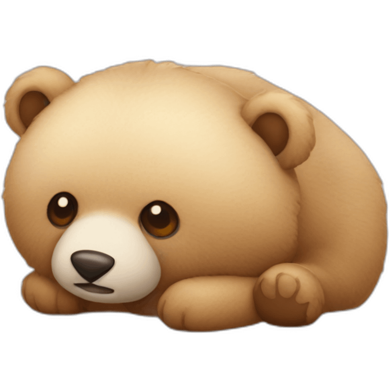 peluche ours pour dormir emoji