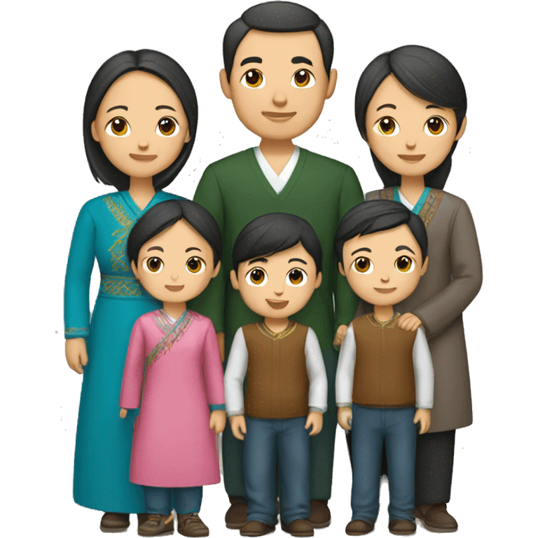 Kazakh family emoji