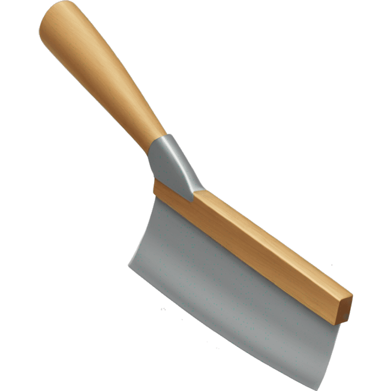 squeegee with long wooden handle emoji