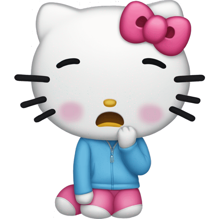 hello kitty crying emoji