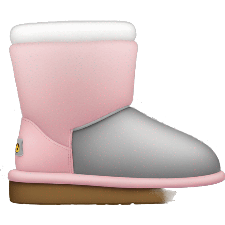 Uggs grey pink and white  emoji