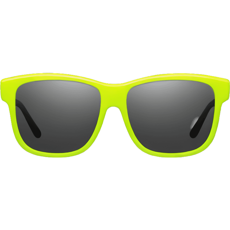 neon yellow sunglasses girly emoji