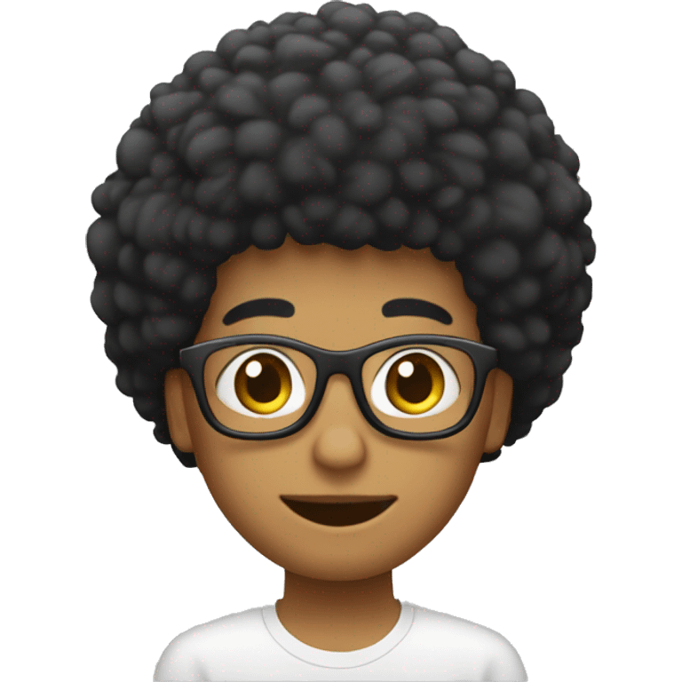 quelqu'un avec un afro  emoji