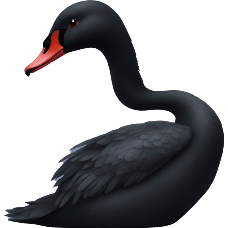 Black swan emoji