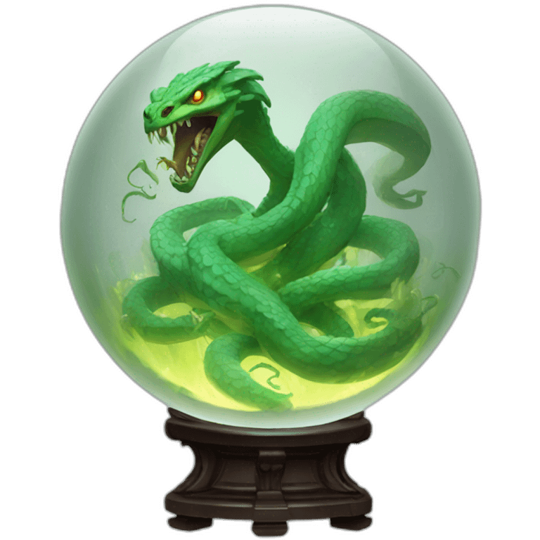 hydra in breacking crystal ball emoji