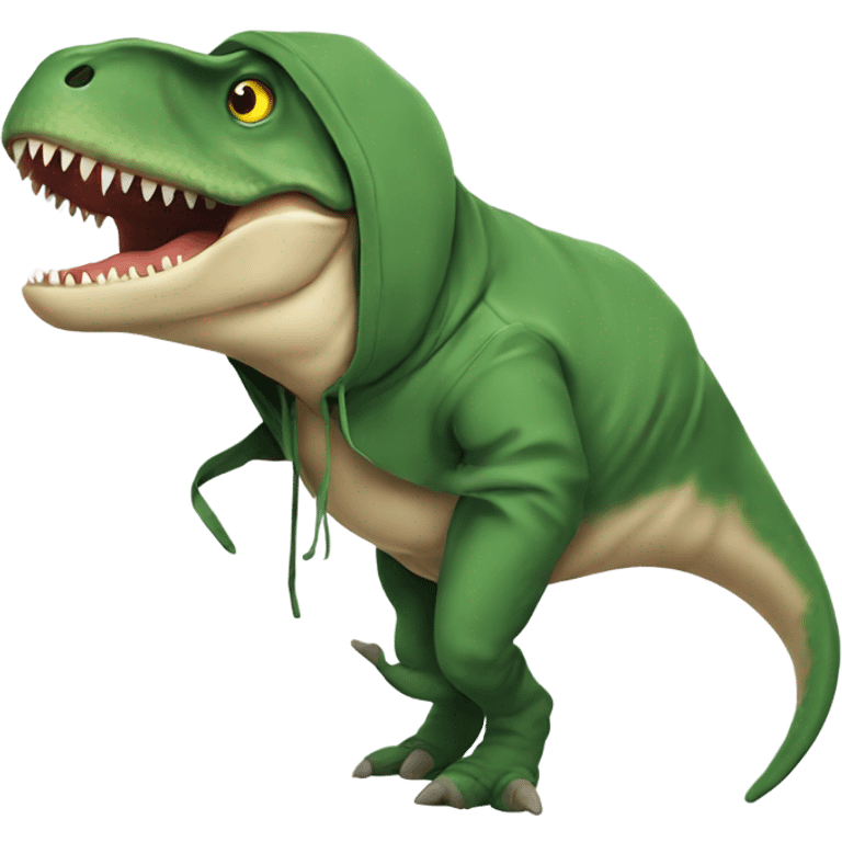 t. rex fish in a hoodie  emoji