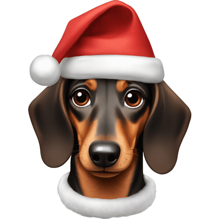 Dachshund Christmas  emoji