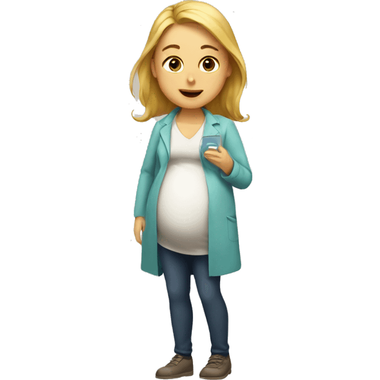 Pregnant test emoji