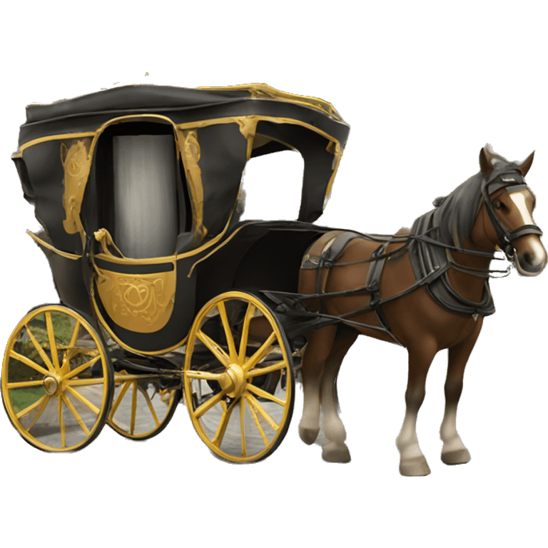 Horse carriage  emoji