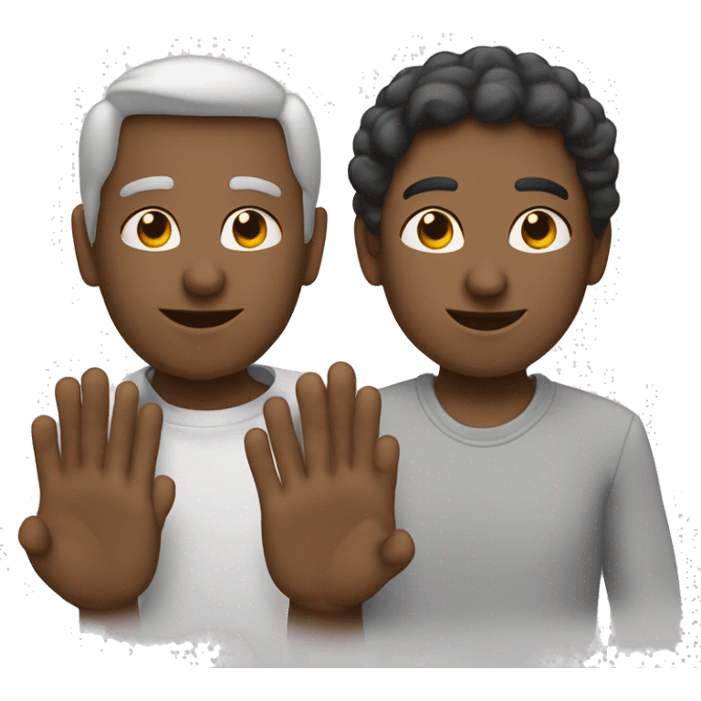 deux mains qui se tiennent chacune par l'avant bras pour se saluer emoji