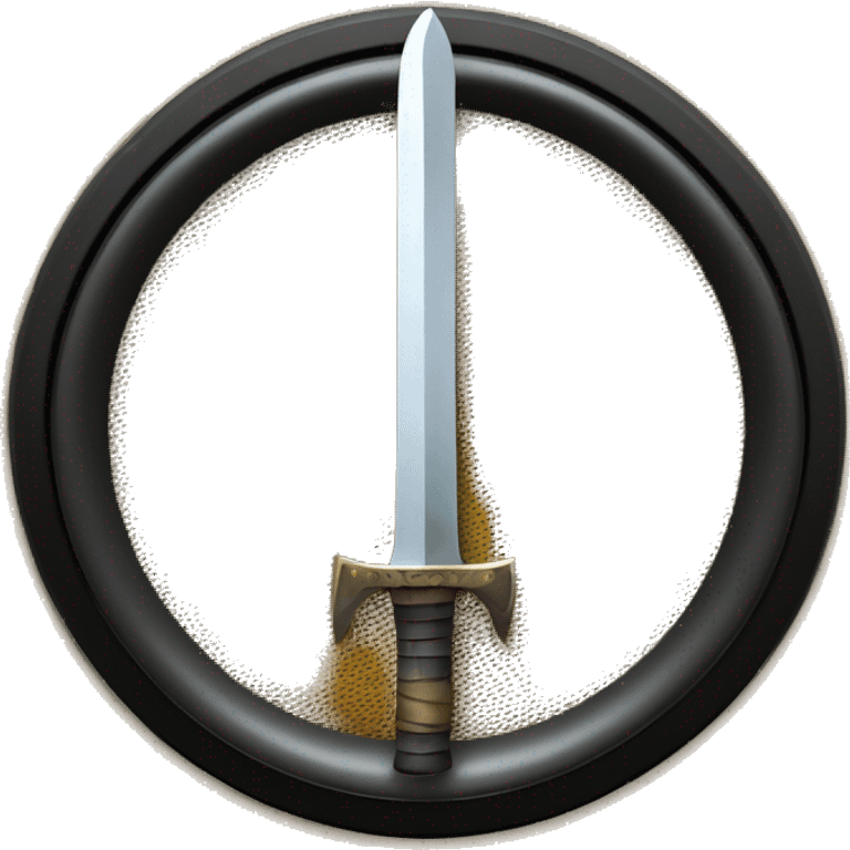 A sword, inside a speaker emoji