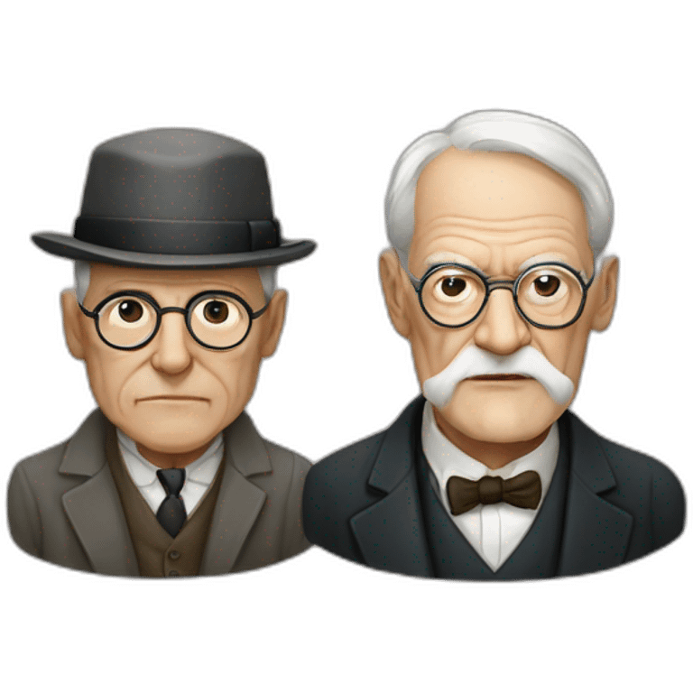 Sigmund Freud and Carl Jung emoji