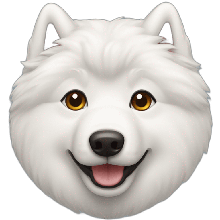 happy-samoyed-head-only emoji