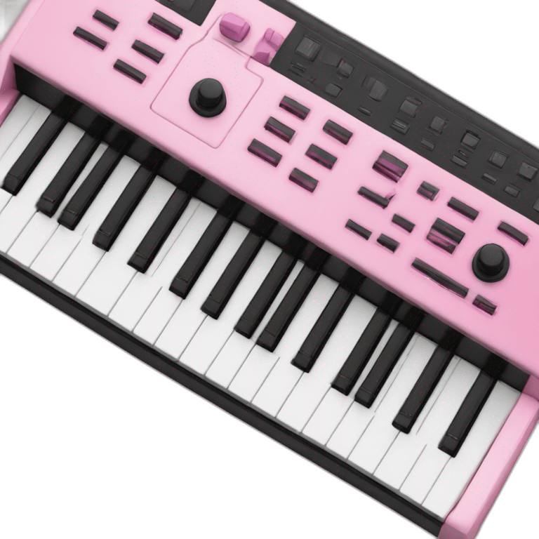 pink mini synthesizer  emoji