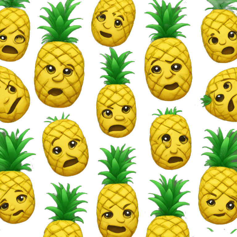 upside down  pineapple emoji