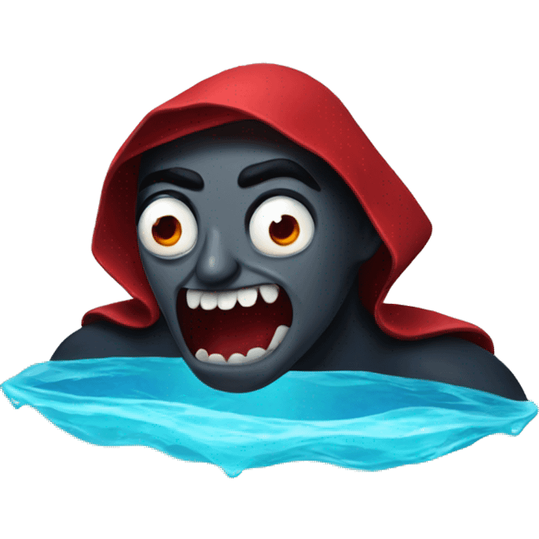 swimming dracula emoji