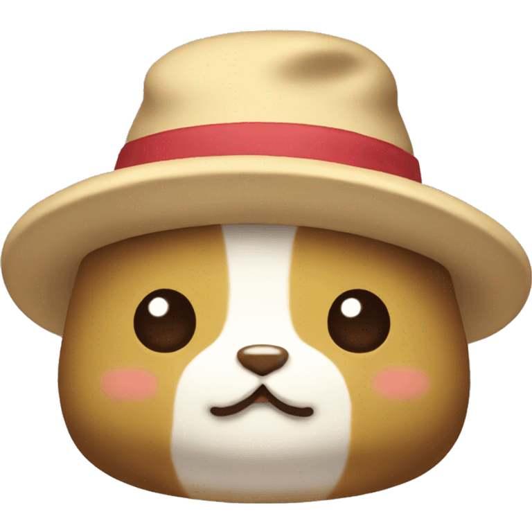 sanrio pompompurin with brown hat emoji