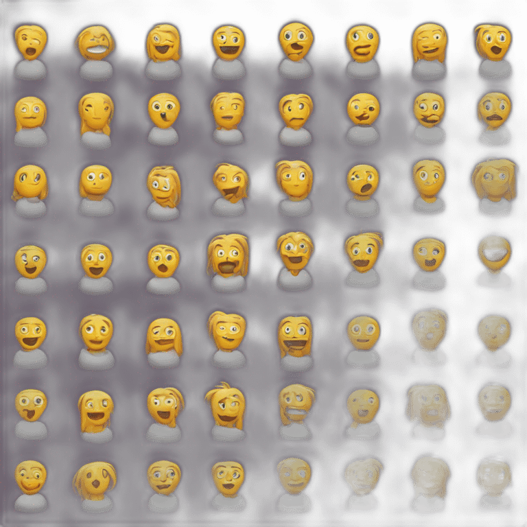 Abecedario tipo matrix emoji