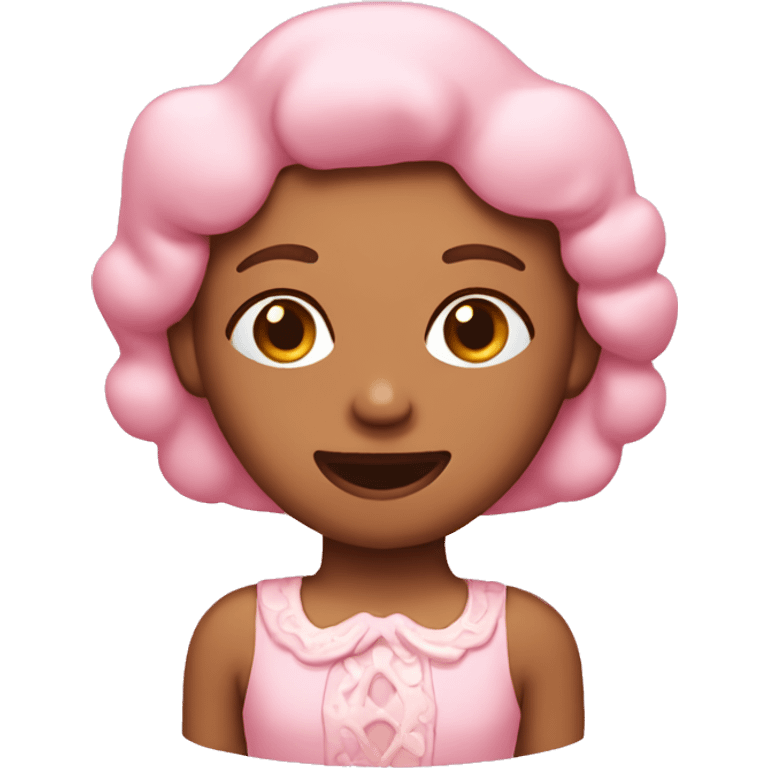 pastel pink gingerbread girl emoji