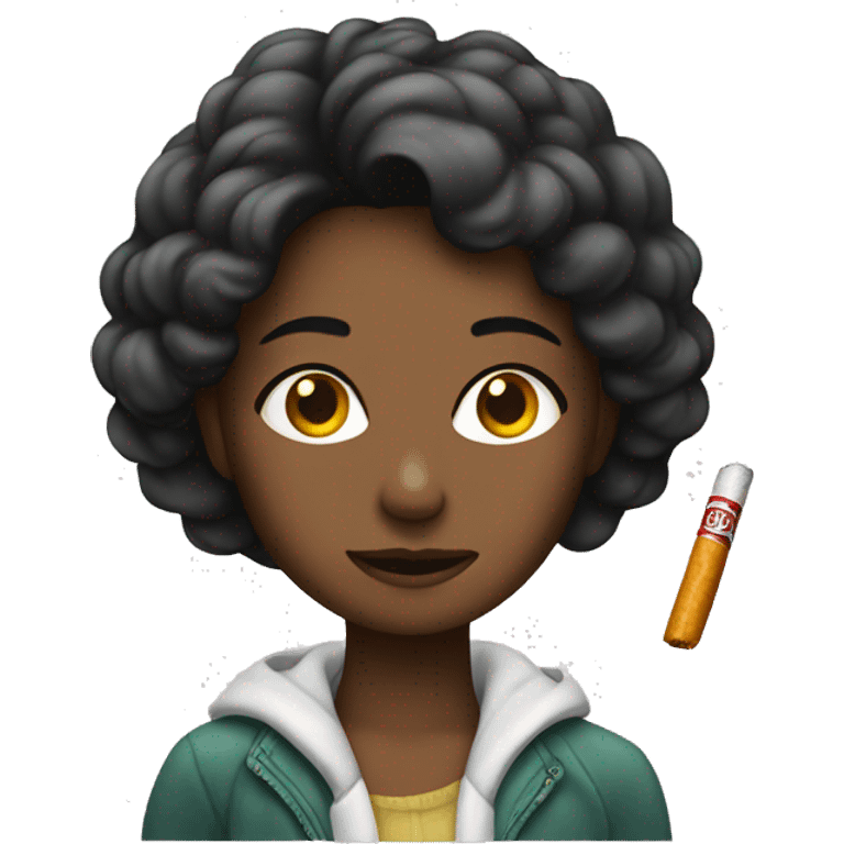 girl with zigarette emoji