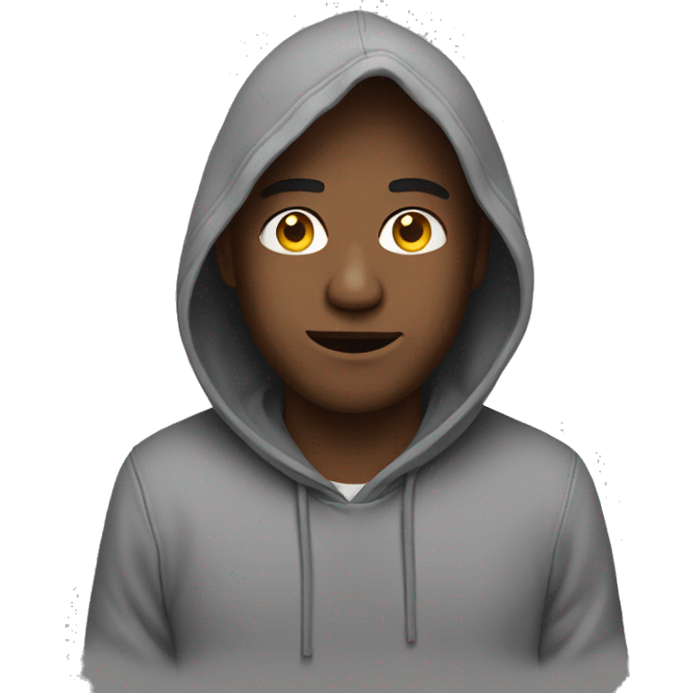 Man with hoodie emoji