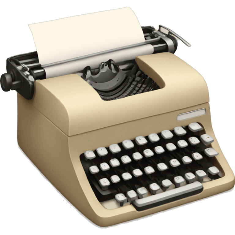 beige typewriter emoji